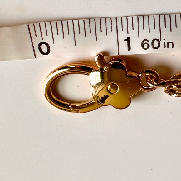 16” Flower Chain Bag Strap- Gold - Picture 3 of 4